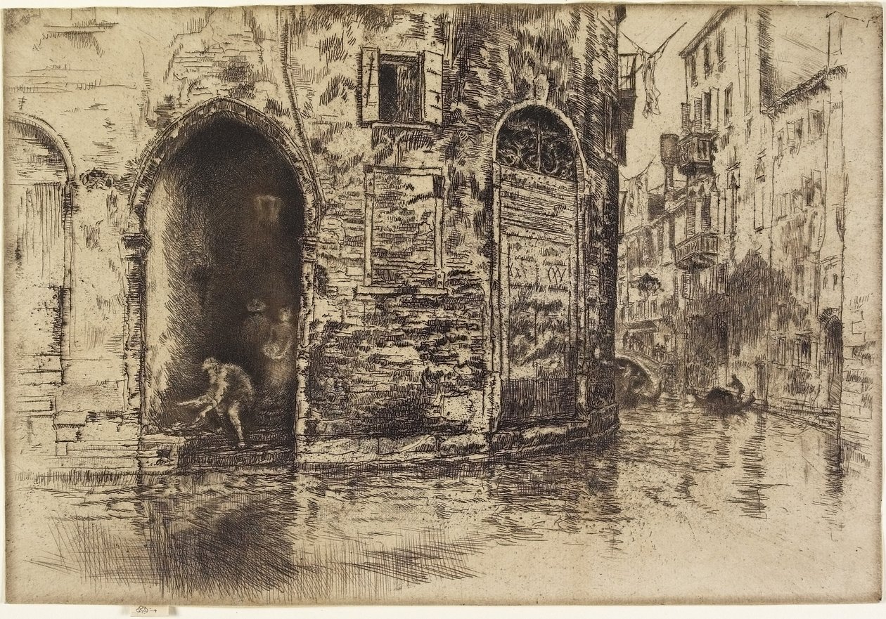 Kaksi ovea elokuvasta "The Second Venice Set" tekijältä James Abbott McNeill Whistler