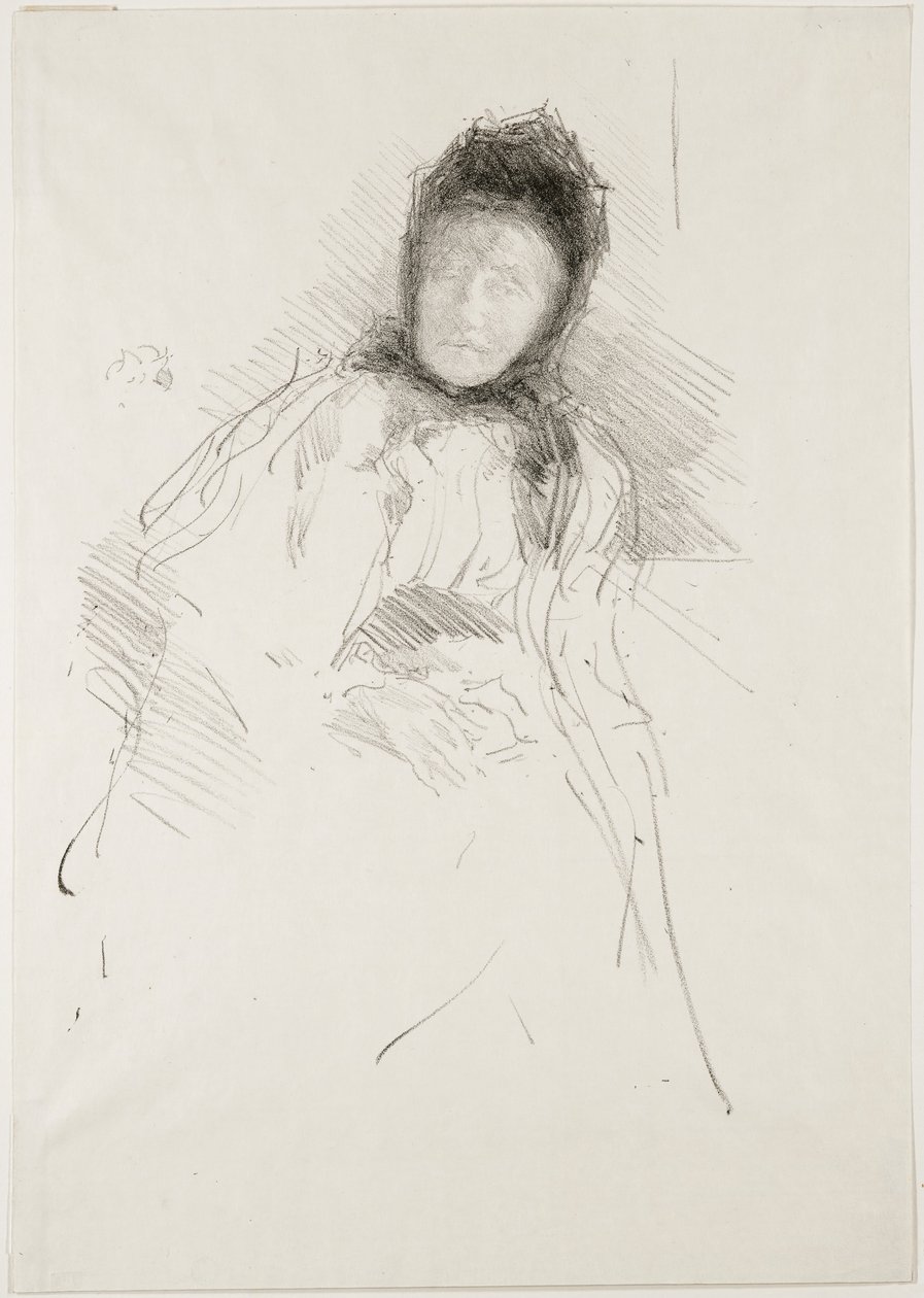 Keskeneräinen luonnos Lady Hadenista, 1895 tekijältä James Abbott McNeill Whistler