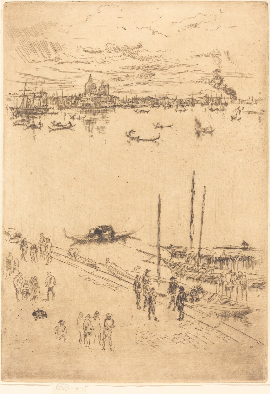Upright Venetsia, 1879-1880. tekijältä James Abbott McNeill Whistler