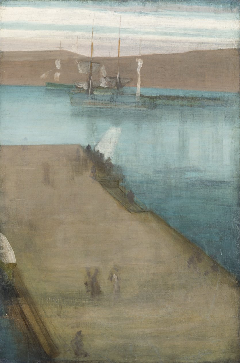 Valparaison satama, 1866. tekijältä James Abbott McNeill Whistler