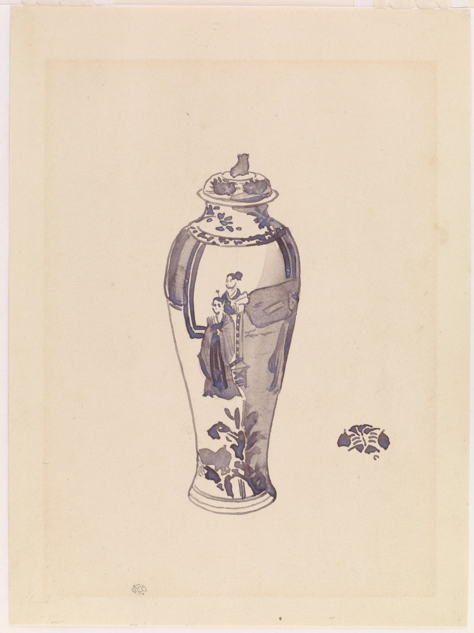 Maljakko hieman pullistuneella rungolla, 1876-1878. tekijältä James Abbott McNeill Whistler
