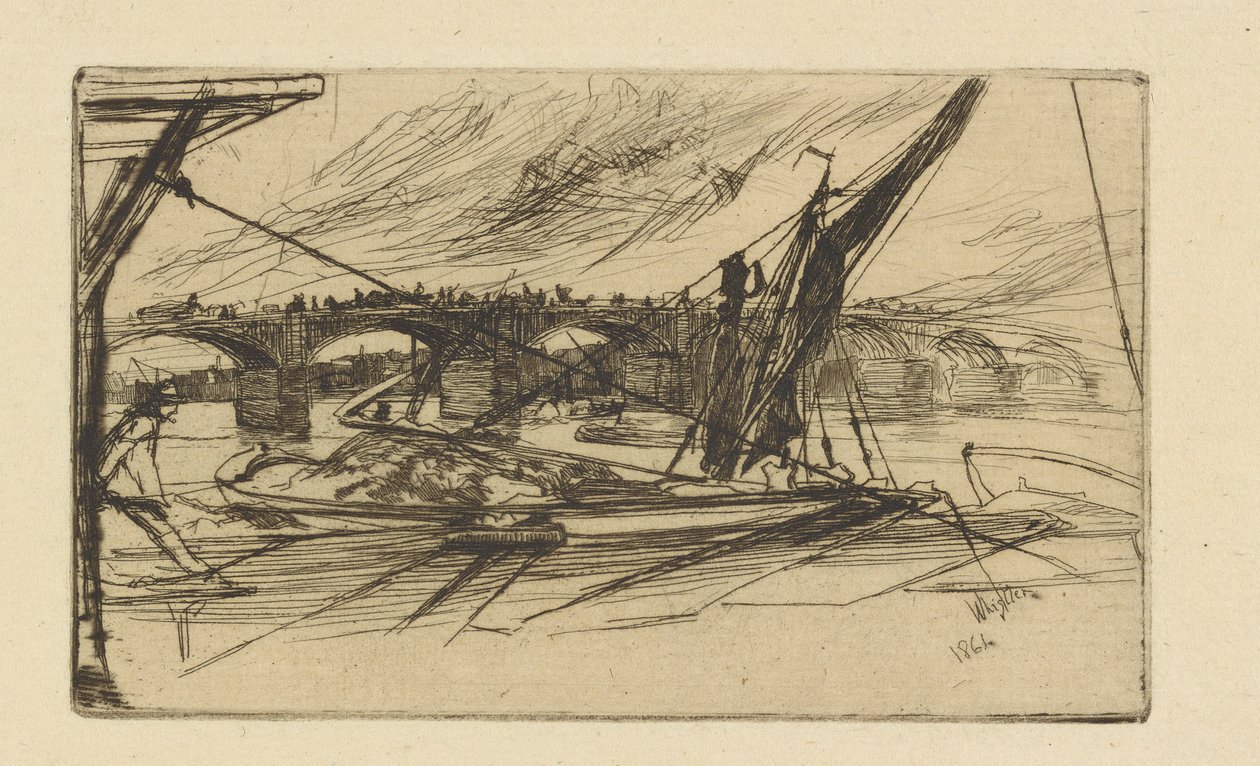 Vauxhallin silta, 1861. tekijältä James Abbott McNeill Whistler