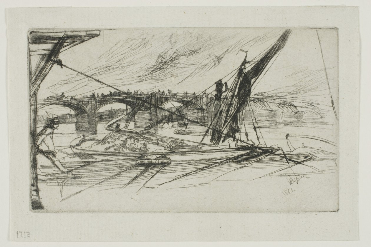 Vauxhallin silta, 1861 tekijältä James Abbott McNeill Whistler