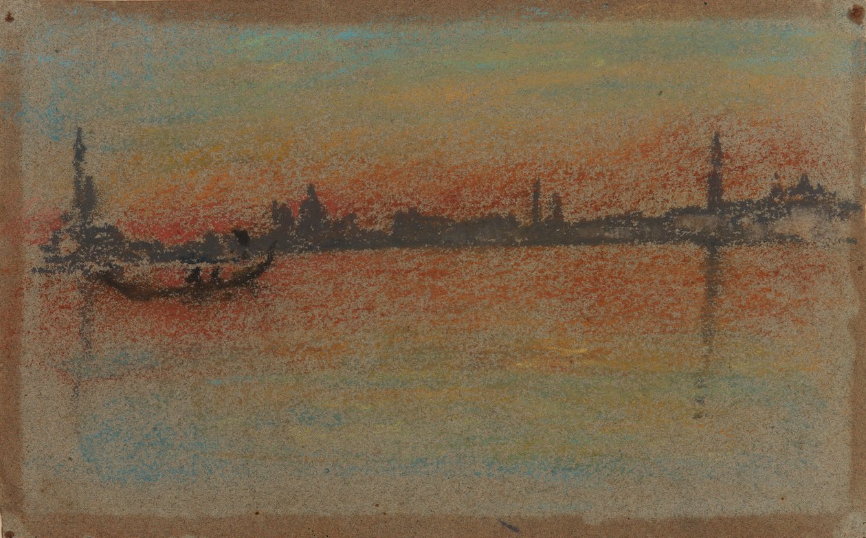 Venetsia: Auringonlasku satamassa, 1880. tekijältä James Abbott McNeill Whistler