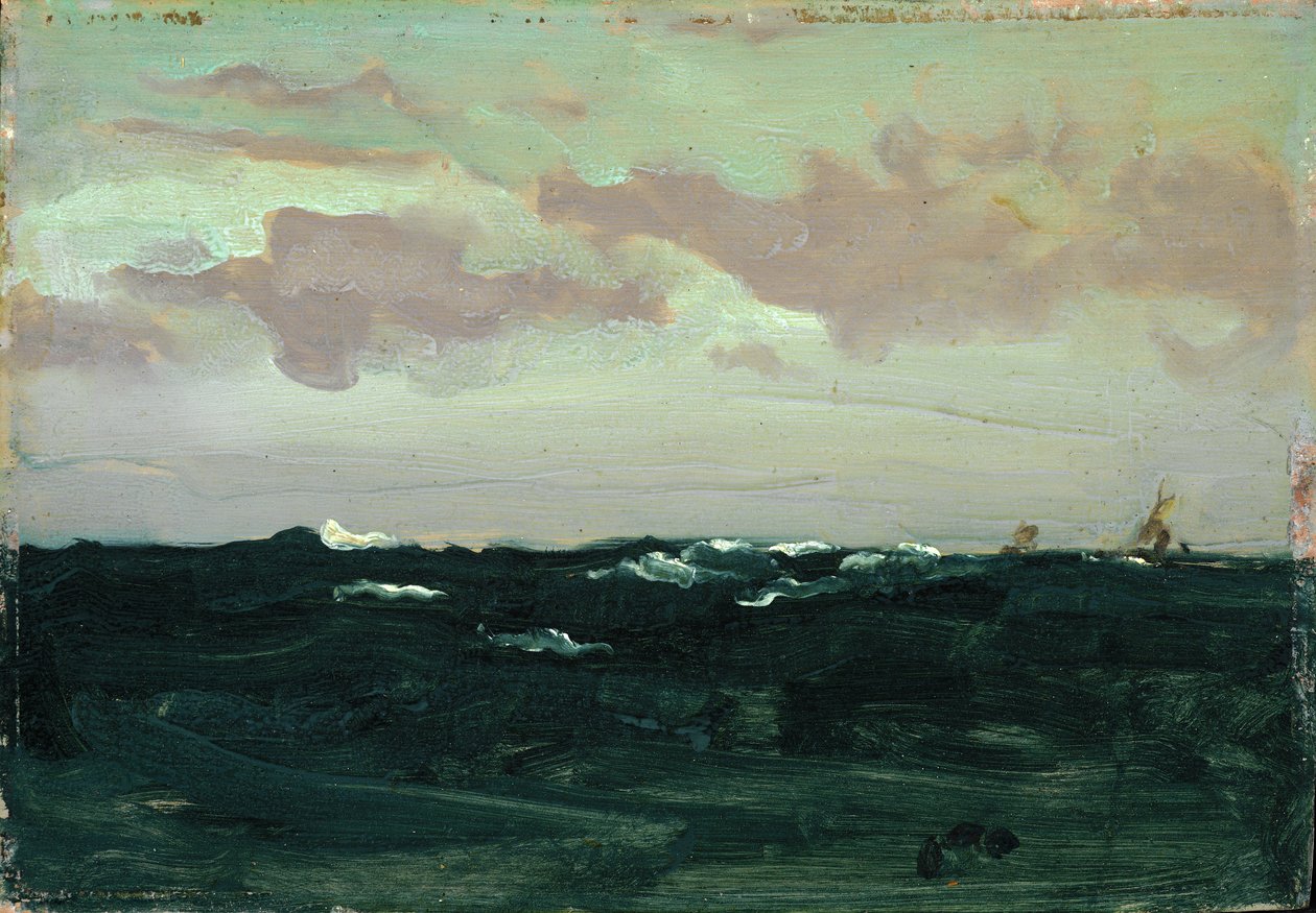 Violetti ja sininen: rullien joukossa, n. 1893 (öljy paneelissa) tekijältä James Abbott McNeill Whistler