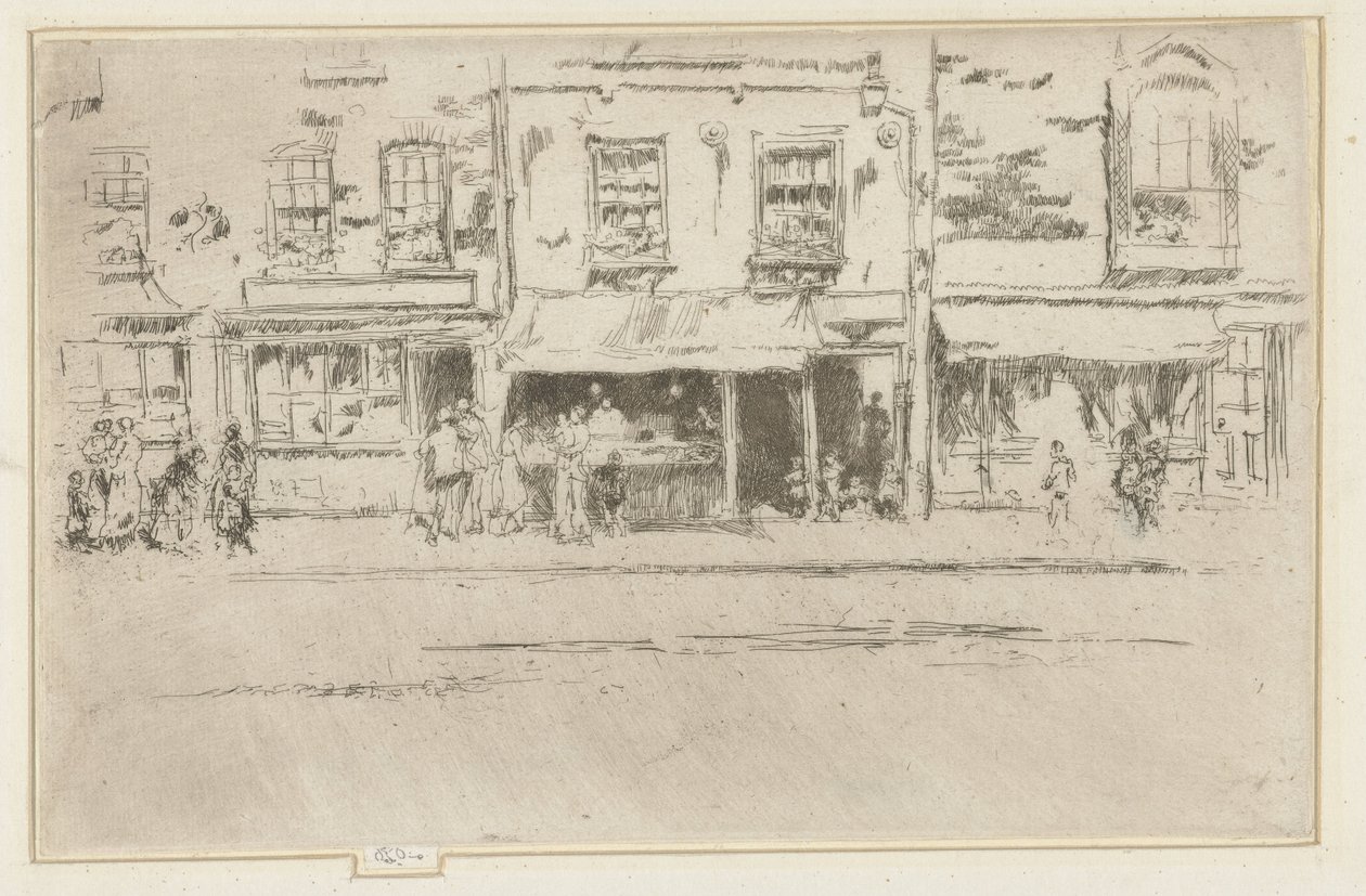 Viswinkel Chelseassa Kalakauppa, kiireinen Chelsea tekijältä James Abbott McNeill Whistler