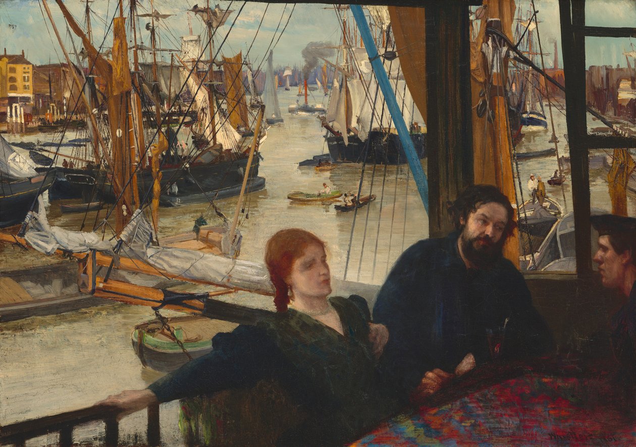 Wapping, 1860-1864. tekijältä James Abbott McNeill Whistler