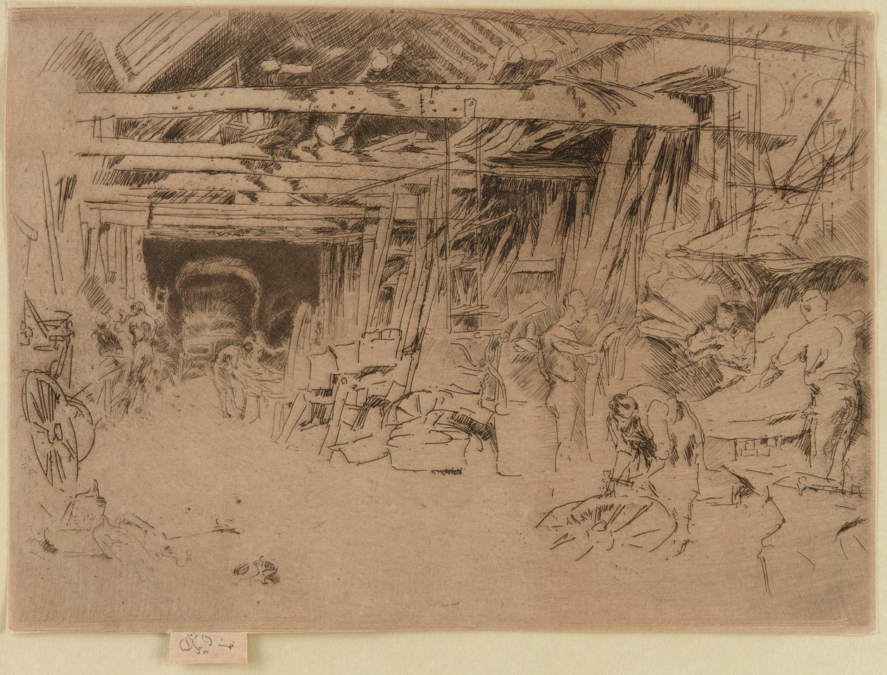Pyöräntekijä, 1879-1880. tekijältä James Abbott McNeill Whistler
