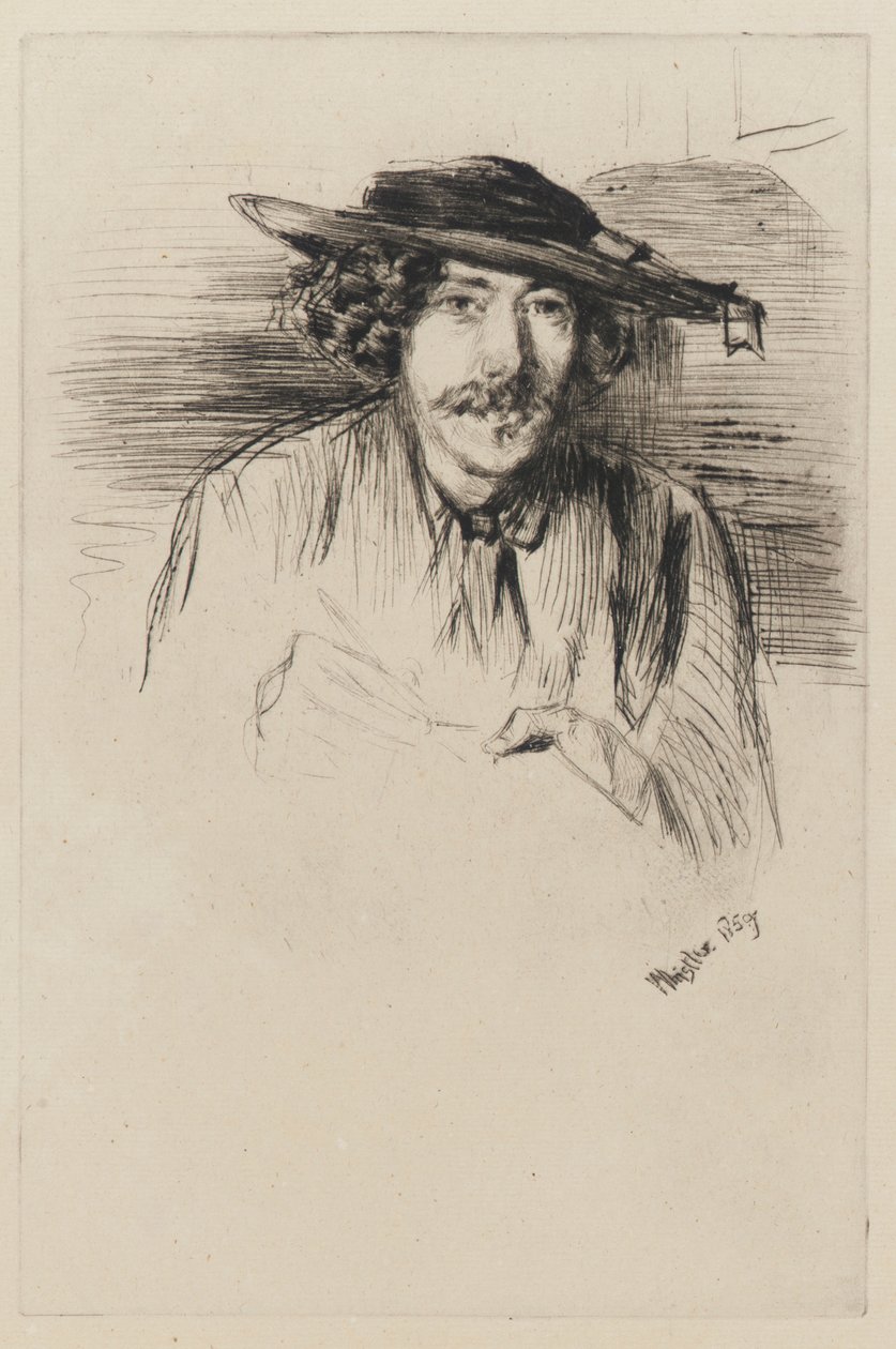 Whistler hatun kanssa, 1859. tekijältä James Abbott McNeill Whistler