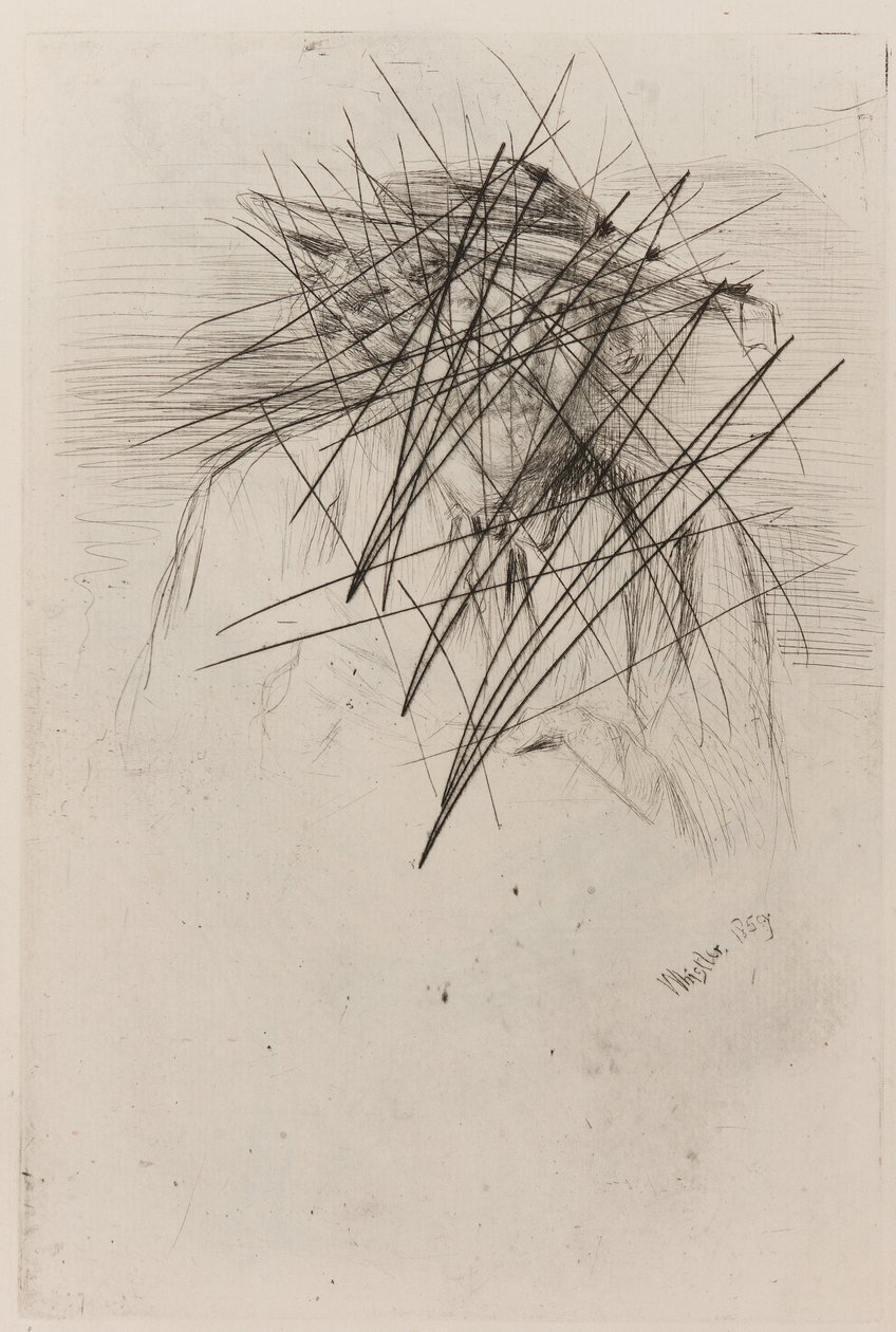 Whistler hatun kanssa, 1859. tekijältä James Abbott McNeill Whistler