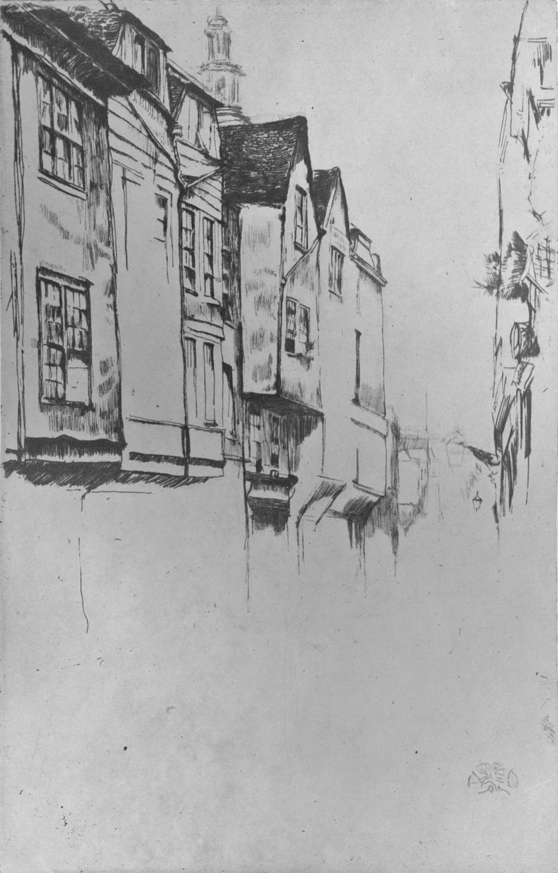 Wych Street, 1877, 1904 tekijältä James Abbott McNeill Whistler