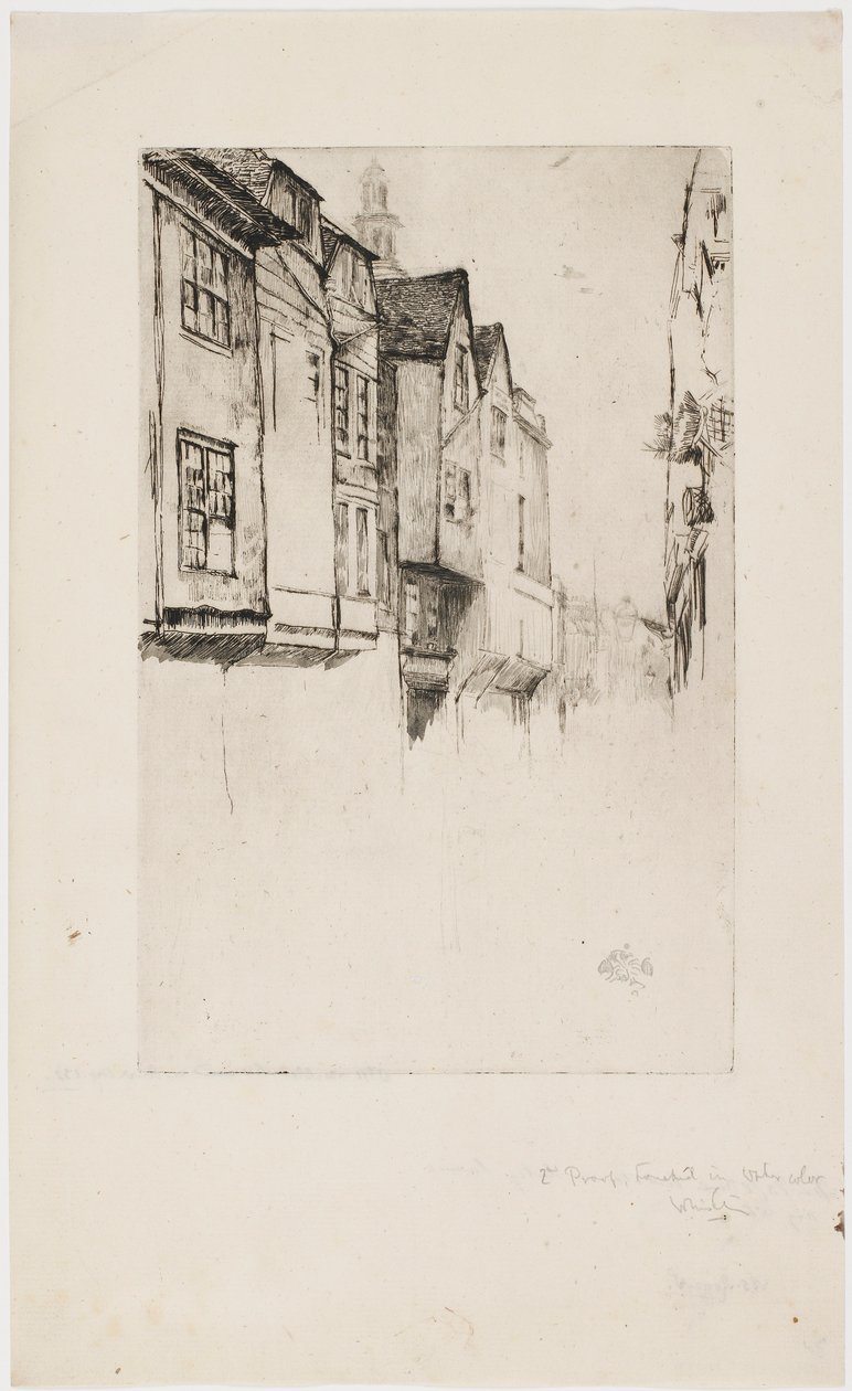 Great Street, Lontoo, 1877. tekijältä James Abbott McNeill Whistler
