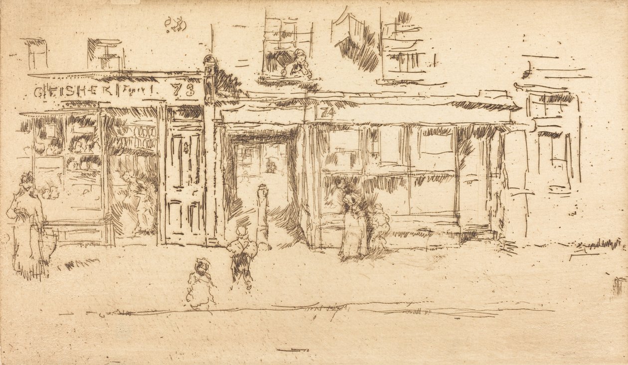 York Street, Westminster, n. 18861888. tekijältä James Abbott McNeill Whistler