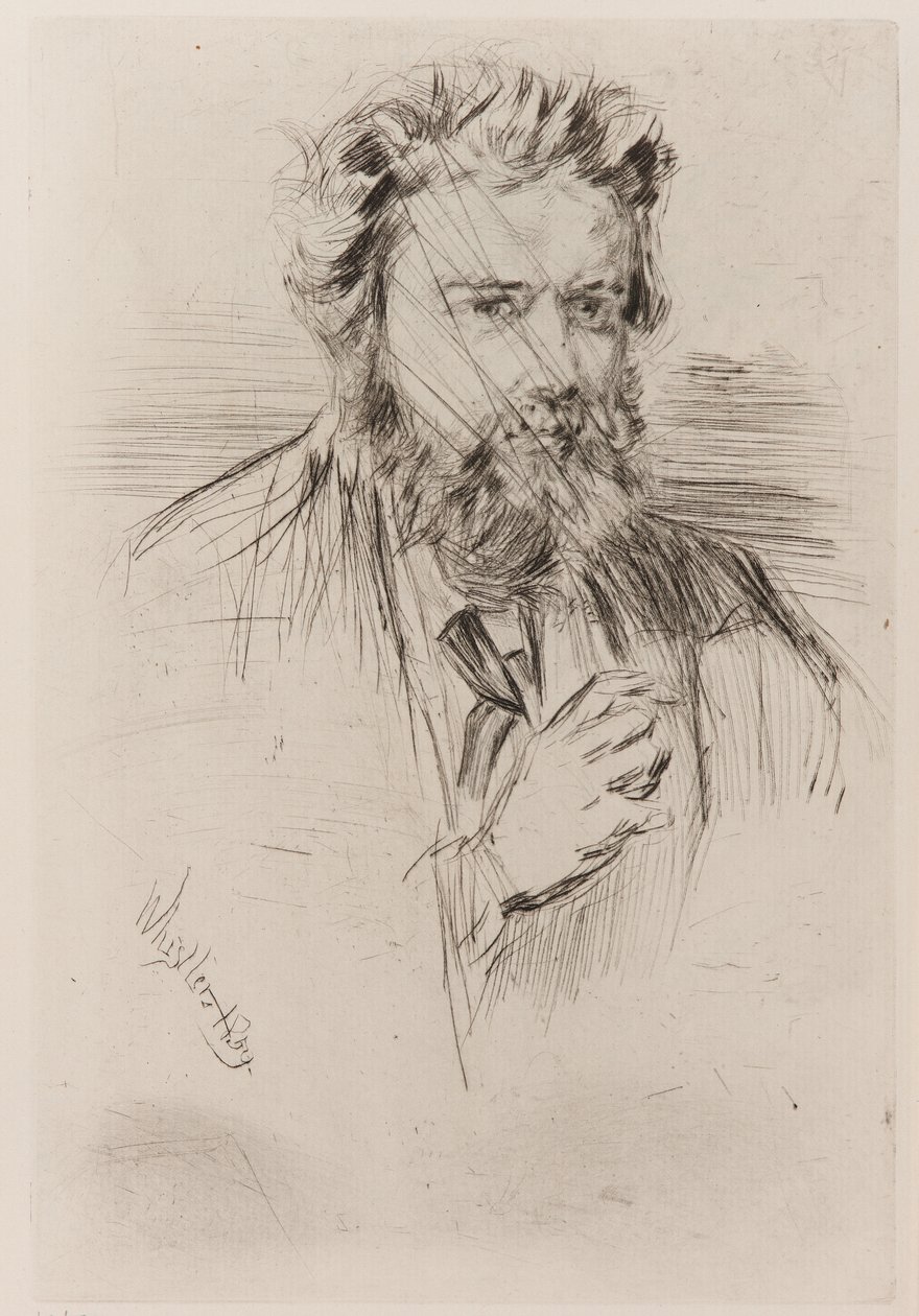 Z. Astruc, "The Artist" -lehden toimittaja, 1859. tekijältä James Abbott McNeill Whistler