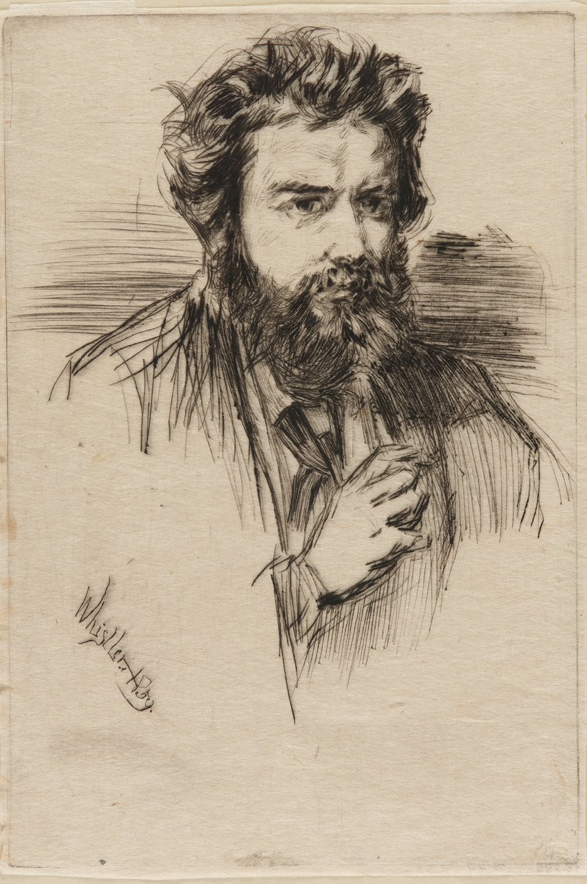 Z. Astruc, "The Artist" -lehden toimittaja, 1859. tekijältä James Abbott McNeill Whistler