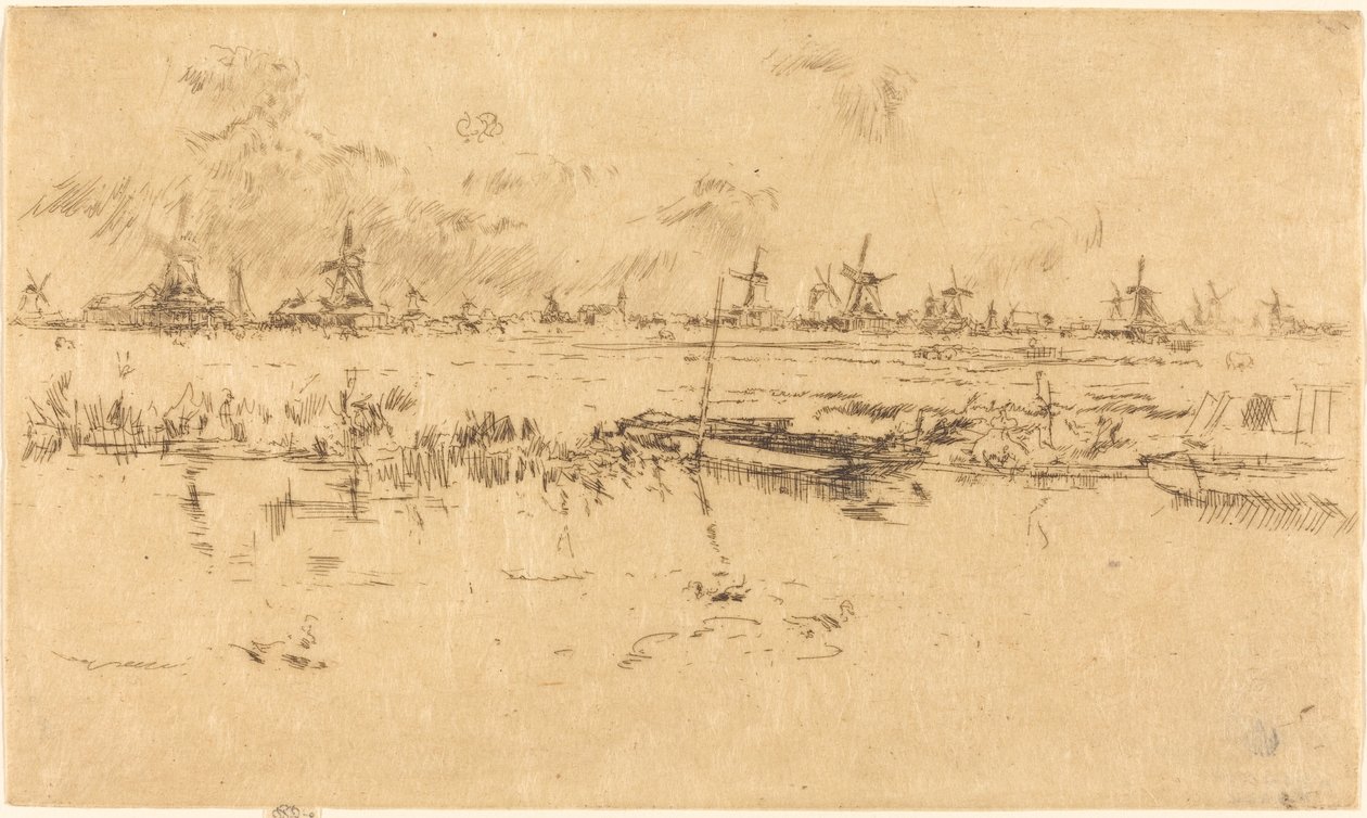 Zaandam, 1889. tekijältä James Abbott McNeill Whistler