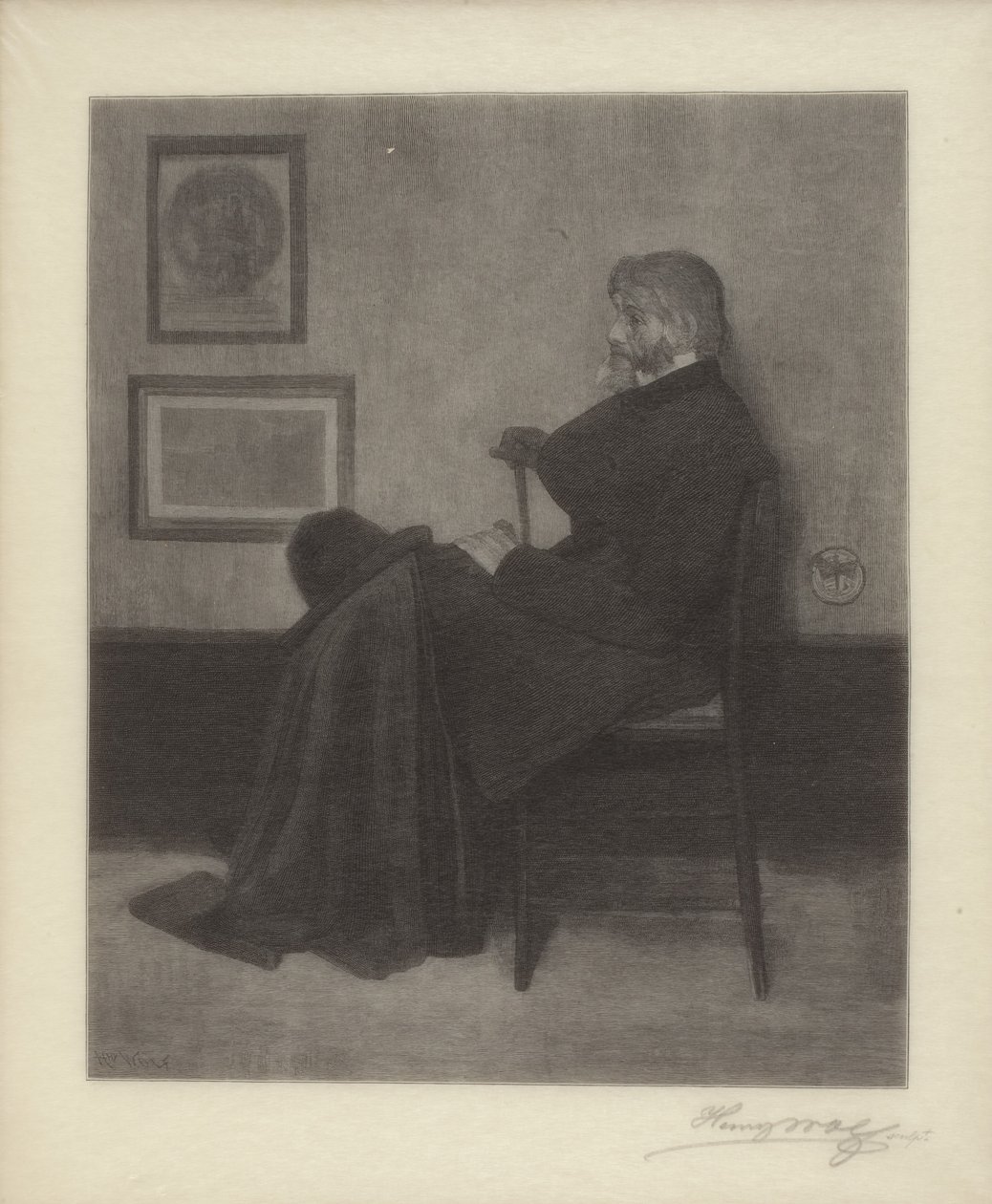 Thomas Carlyle (puukaiverrus) tekijältä James Abbott McNeill & Wolf Henry (1852 1916) Whistler