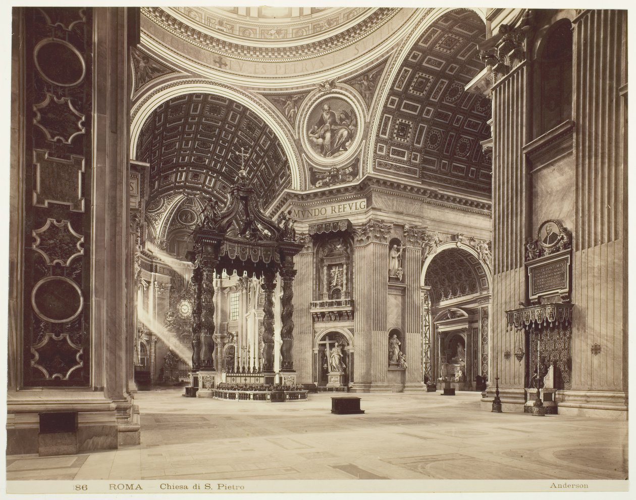Pyhän Pietarin kirkko, Rooma, Rooma, Chiesa di San Pietro, n. 1870. tekijältä James Anderson