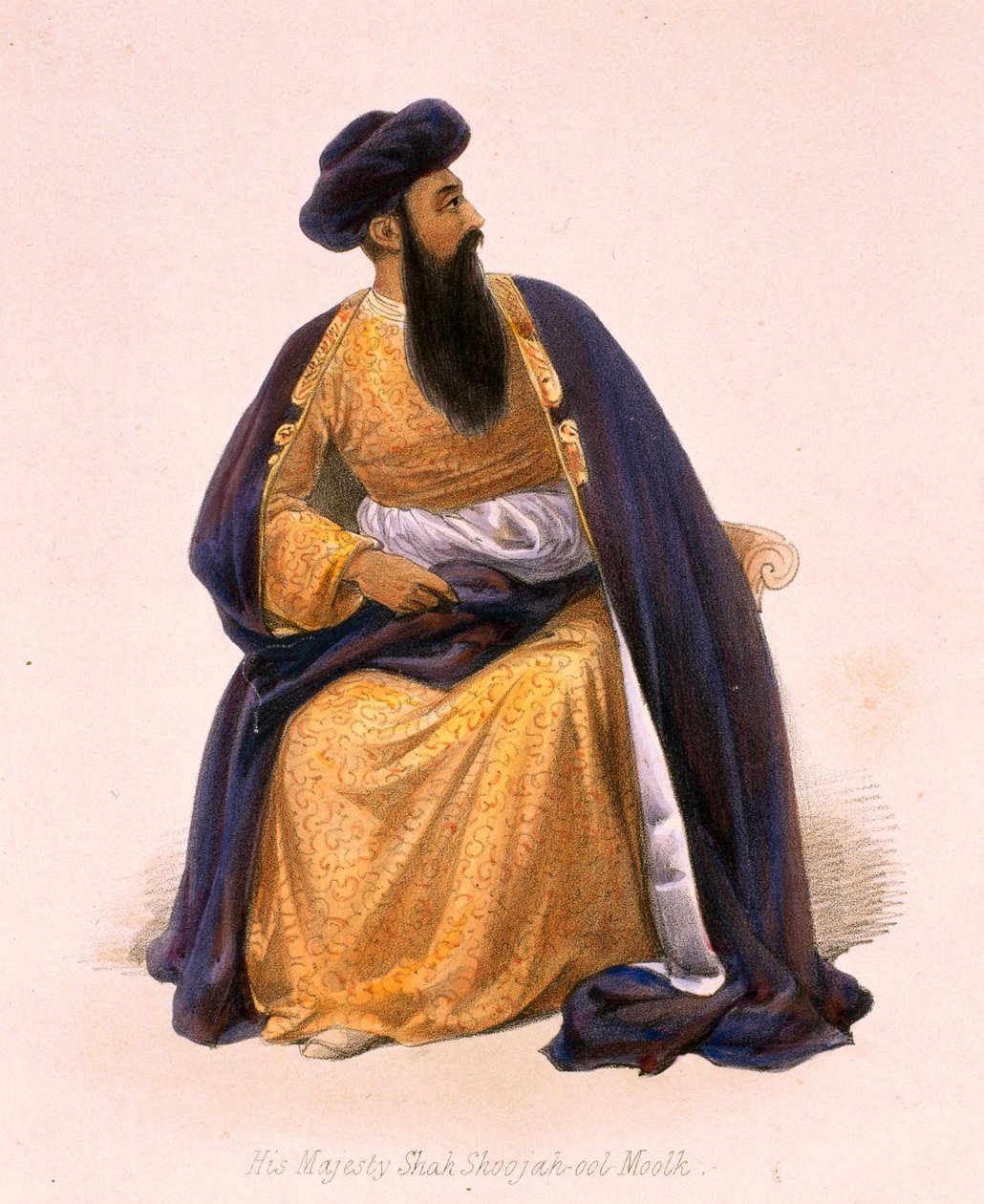 Hänen Majesteettinsa Shah-Sooja-Ool-Moolkin muotokuva [sic]? tekijältä James Atkinson