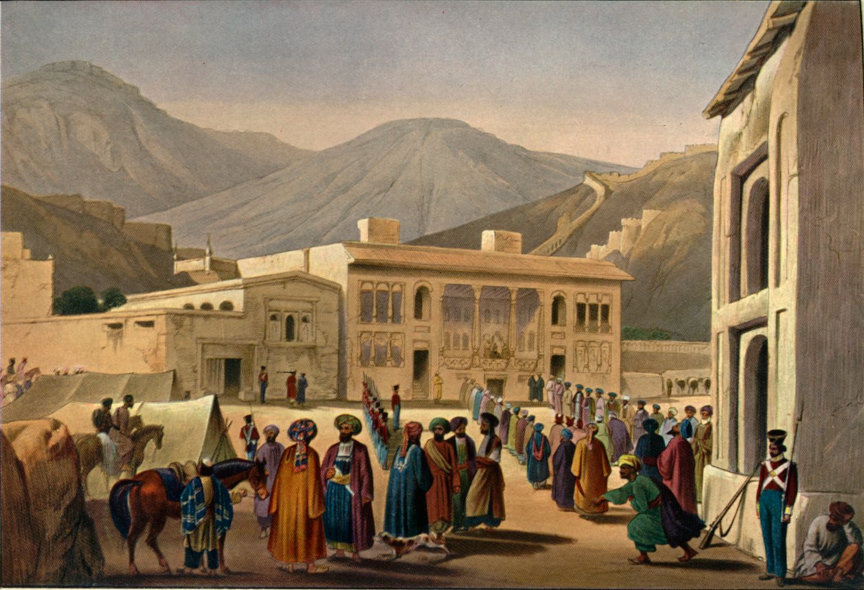 "Inside the City of Kabul The Bala Hissar", c1840, 1901 tekijältä James Atkinson