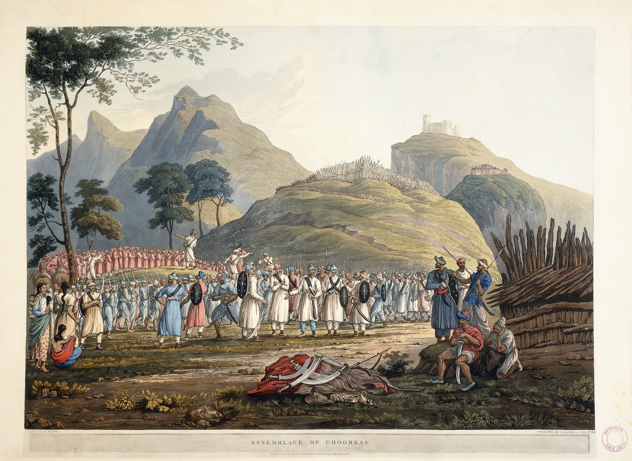 Ghoorkasin konventti, 1820 tekijältä James Baillie Fraser