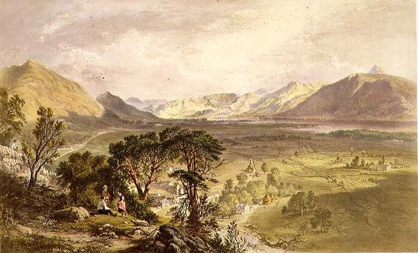 Bassenthwaite, Englannin järvialueesta tekijältä James Baker (after) Pyne