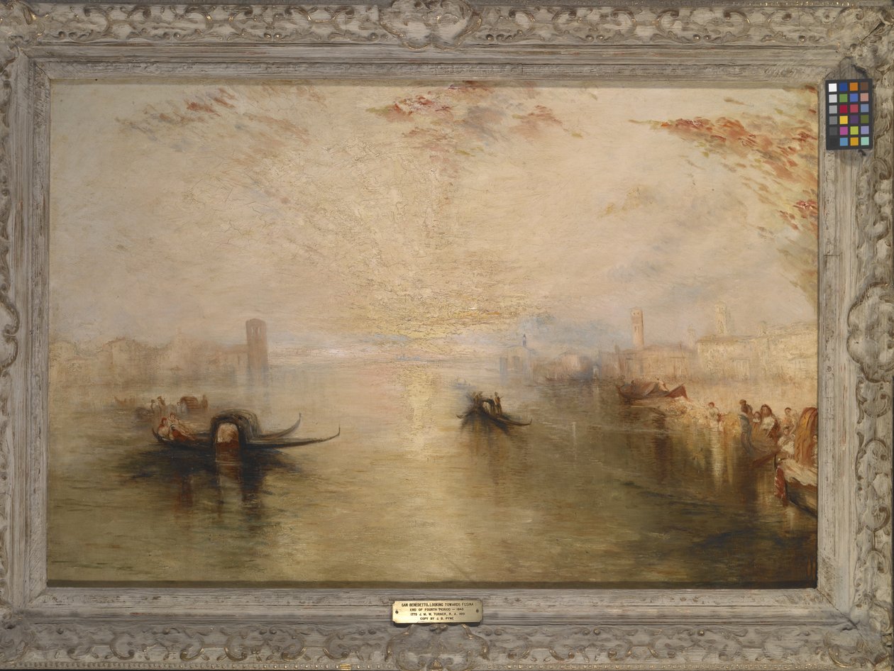 San Benedetto Olhando para Fusina (Depois de Turner) (óleo sobre tela) finlandês tekijältä James Baker Pyne