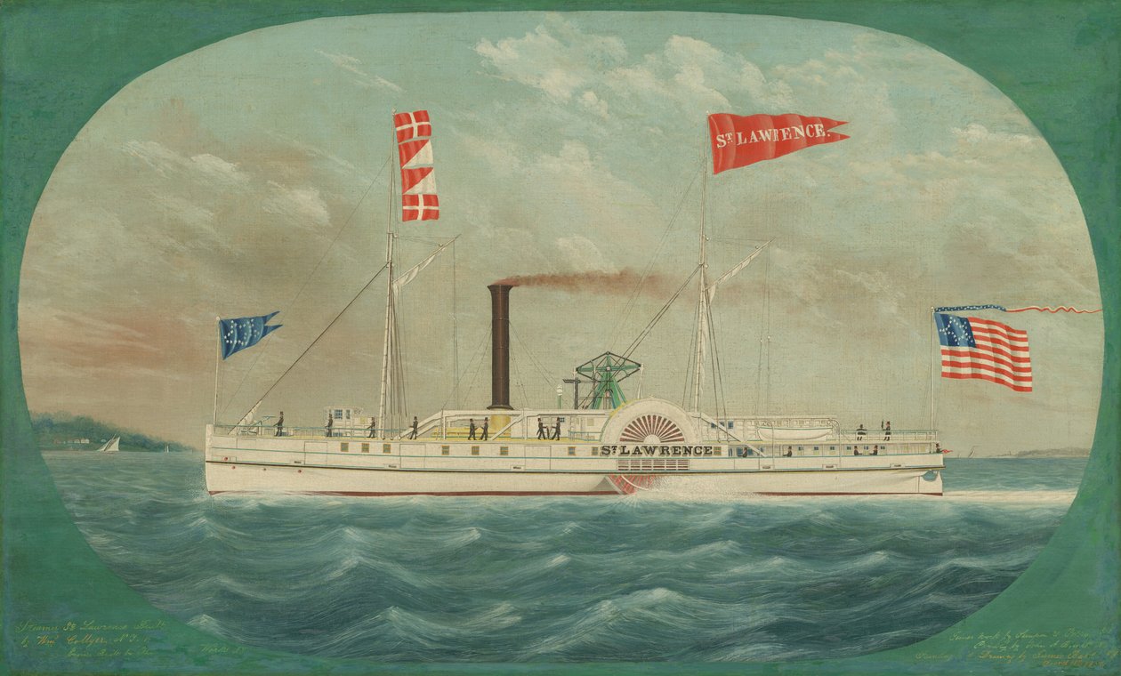 Höyrylaiva St. Lawrence, 1850. tekijältä James Bard