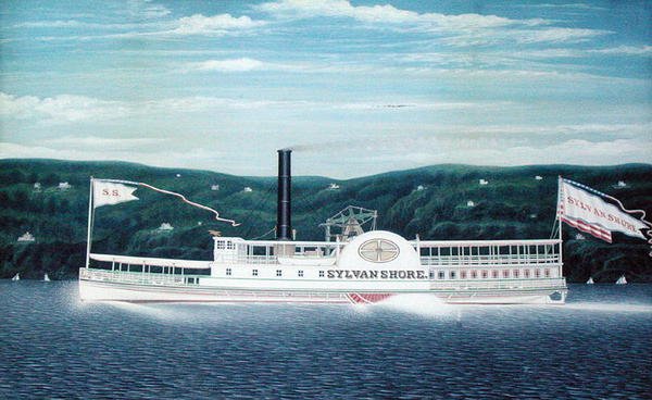 The Steamboat "Sylvan Shore" (guassi pahvilla) tekijältä James Bard