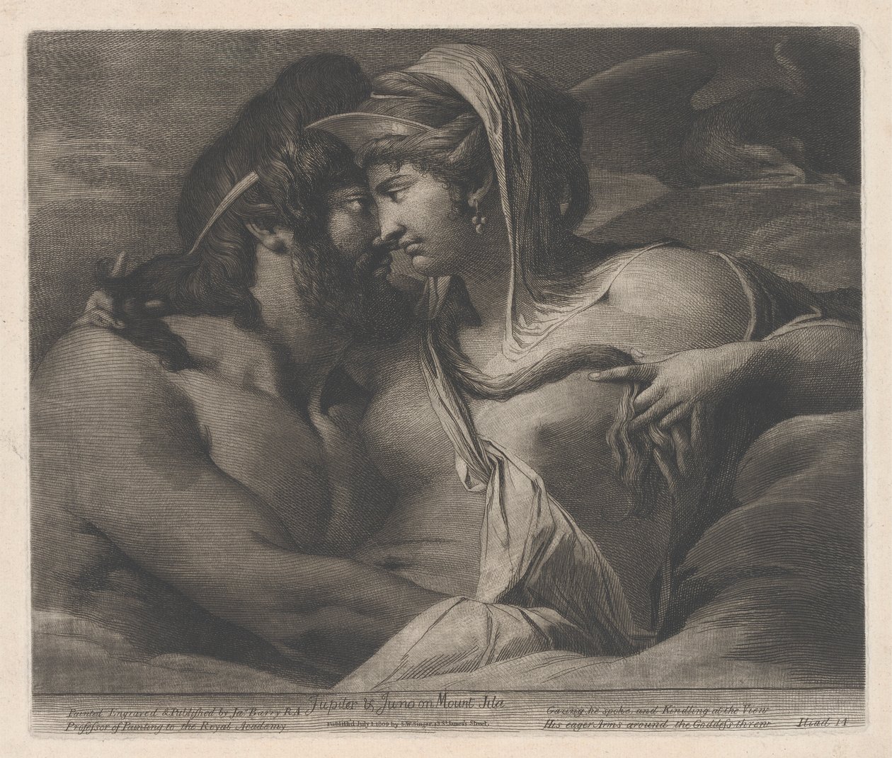Jupiter ja Juno Ida-vuorella tekijältä James Barry