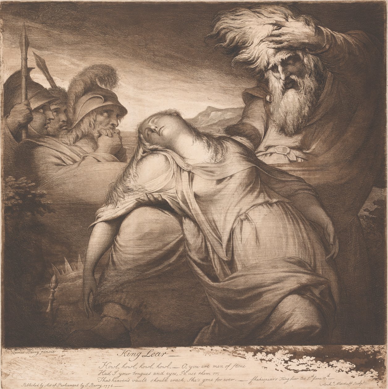 Rei Lear e Cordelia Finlandês tekijältä James Barry