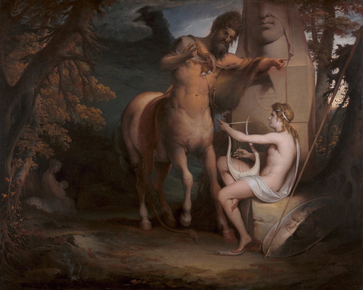The Education of Achilles [1772, Royal Academy of Arts, Lontoo, näyttelyluettelo] tekijältä James Barry