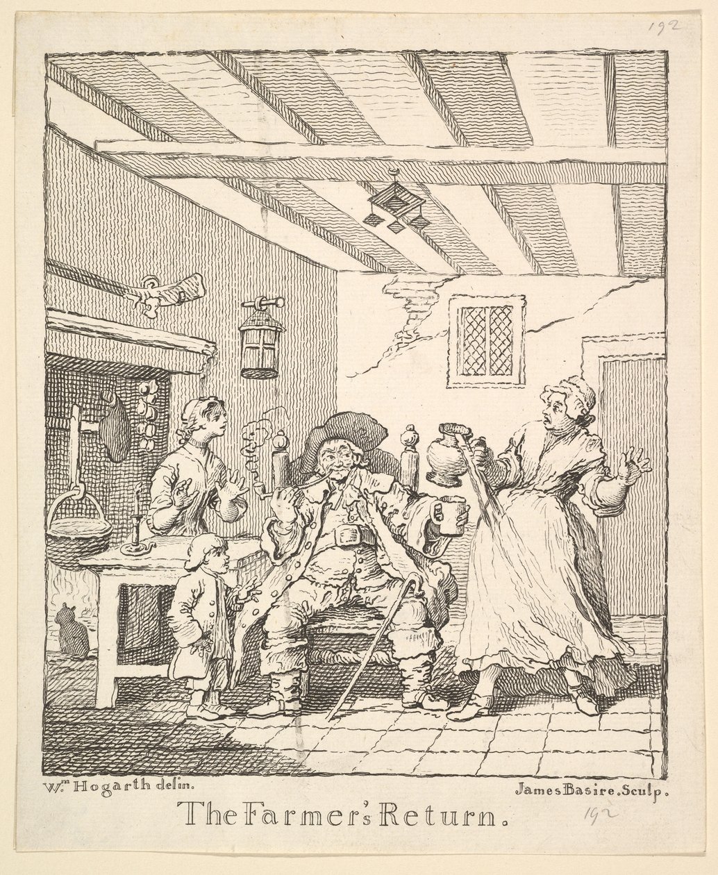 Farmers Returnin etukappale, maaliskuu 1762. tekijältä James Basire I