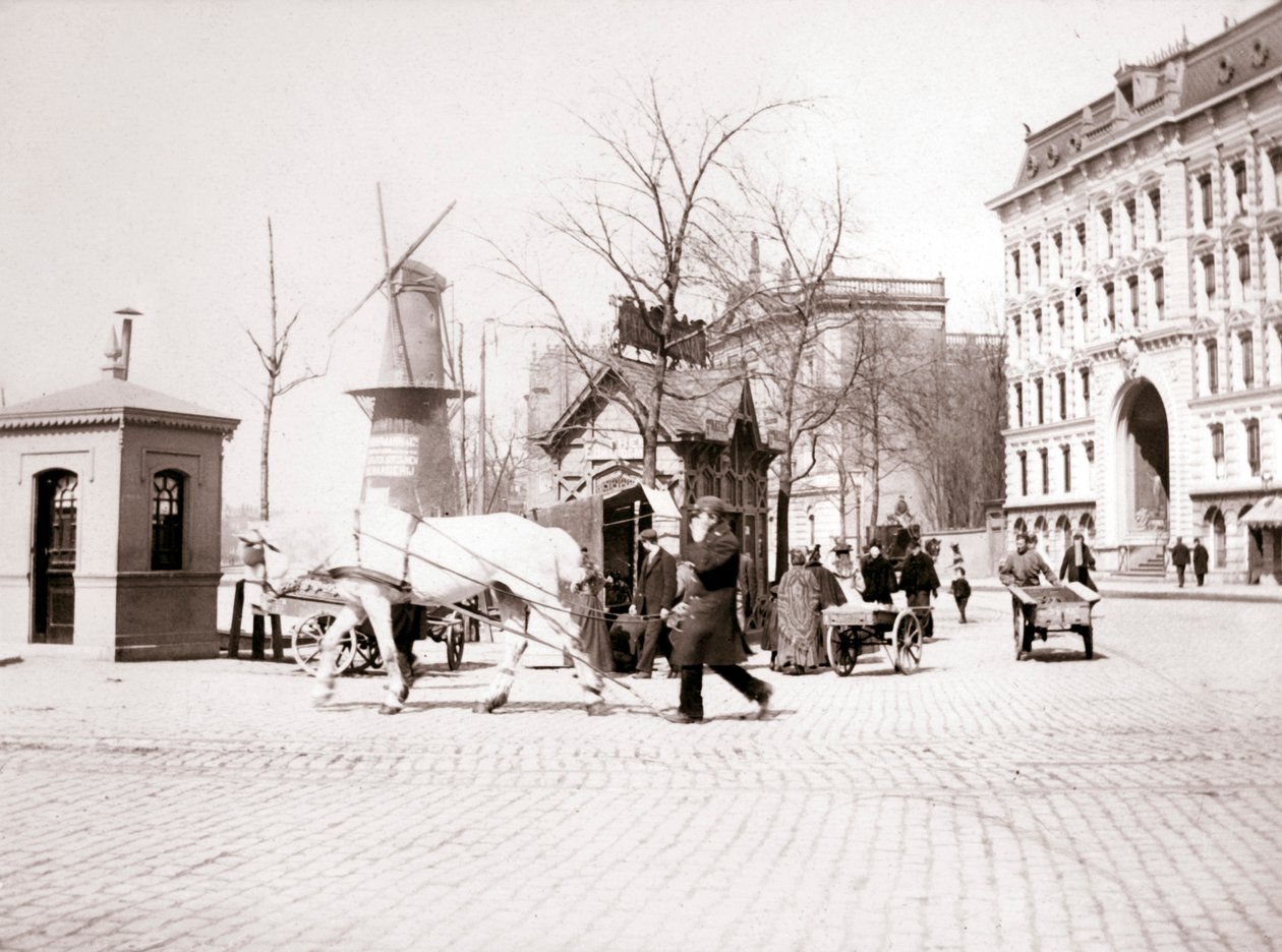 Mies hevosen kanssa, Rotterdam, 1898. tekijältä James Batkin