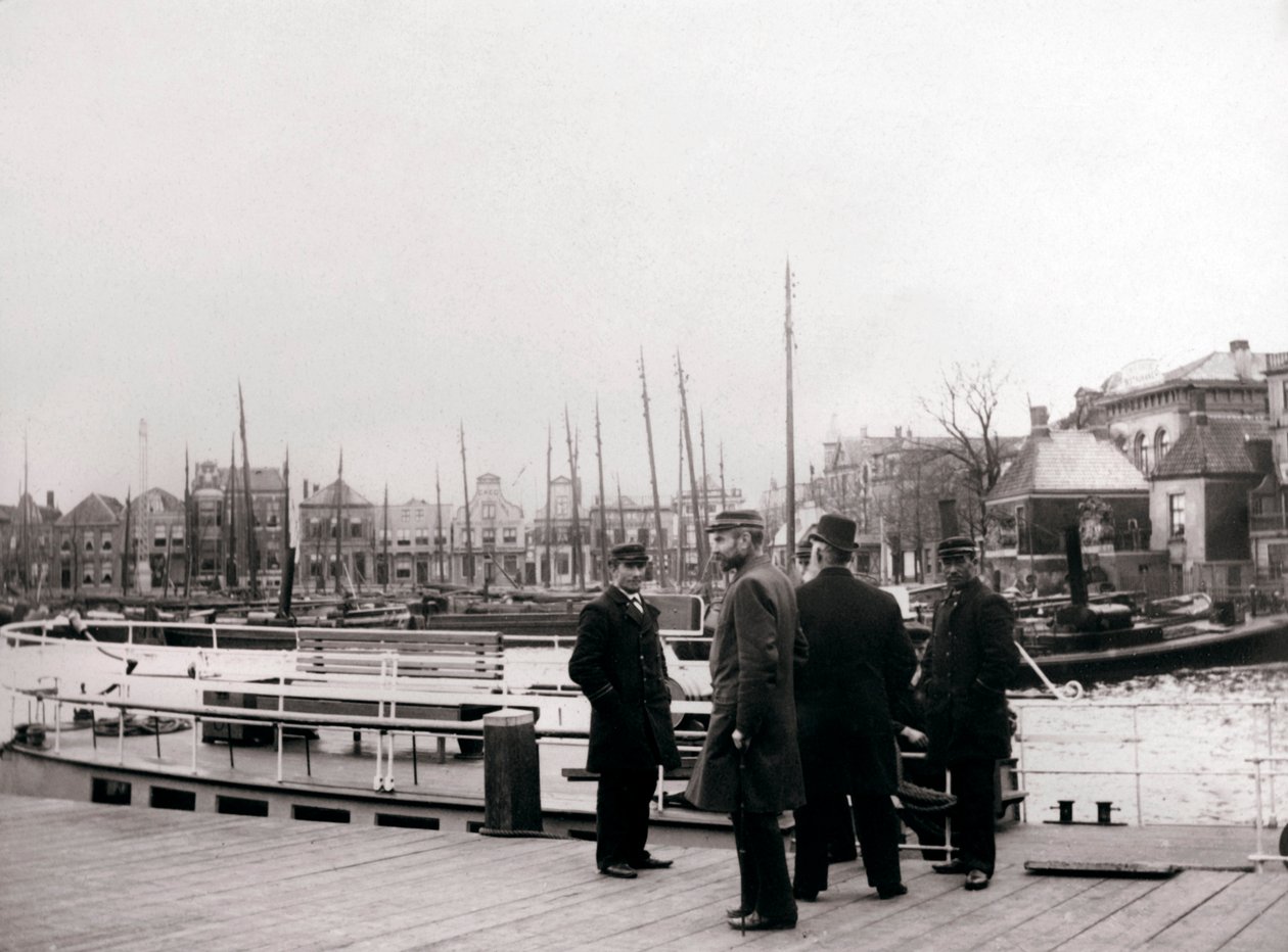 Miehet kanavaveneellä, Rotterdam, 1898. tekijältä James Batkin