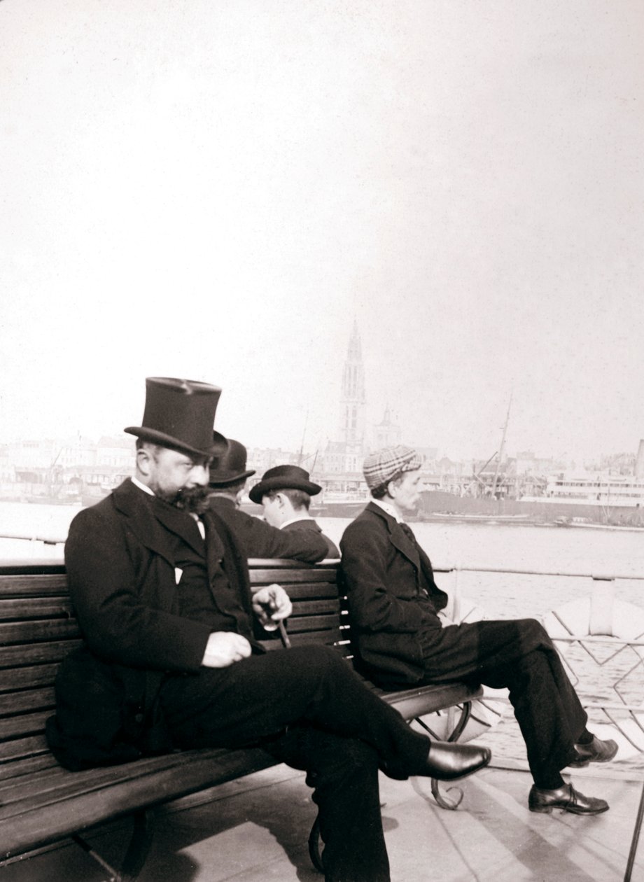 Matkustajat lautalla, Rotterdam, 1898. tekijältä James Batkin