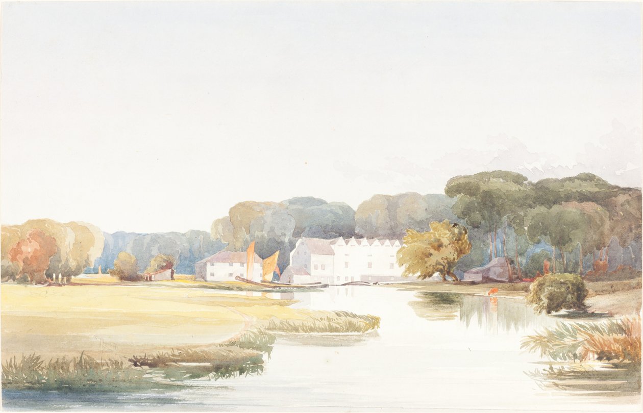 Horstead Mill Bure-joella, Norfolk tekijältä James Bulwer