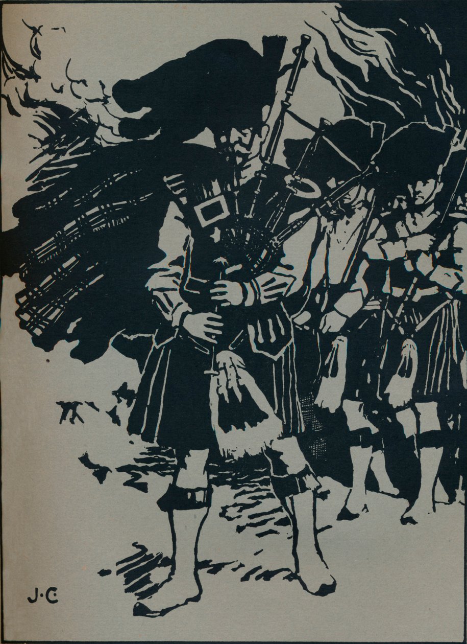 Kuvitus Riccardo Stephenss Balladille, Hells Piper, c1912 tekijältä James Cadenhead