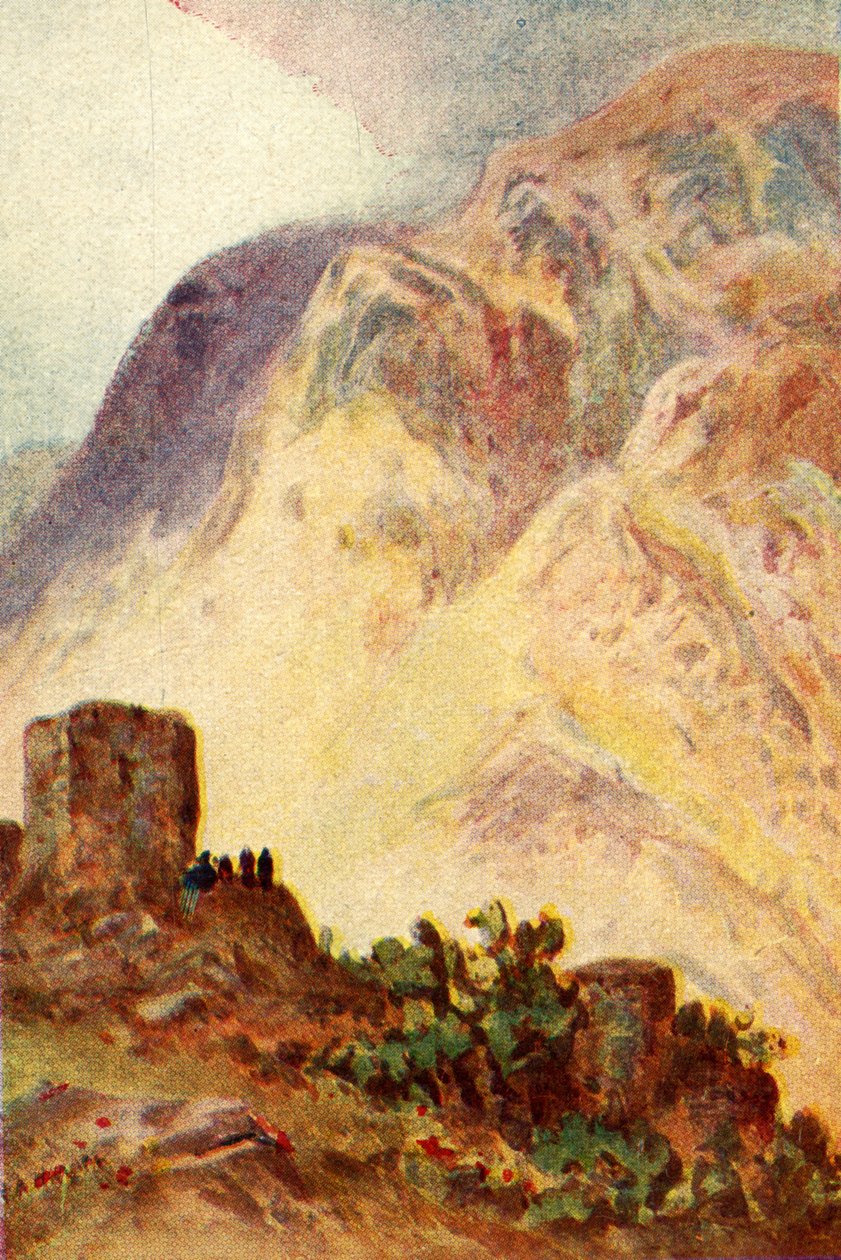Ebal-vuori ja Gerizim-vuori - Johannes iv. 20, c1924. Tekijät: James Clark, Henry A Harper. tekijältä James Clark and Henry A Harper