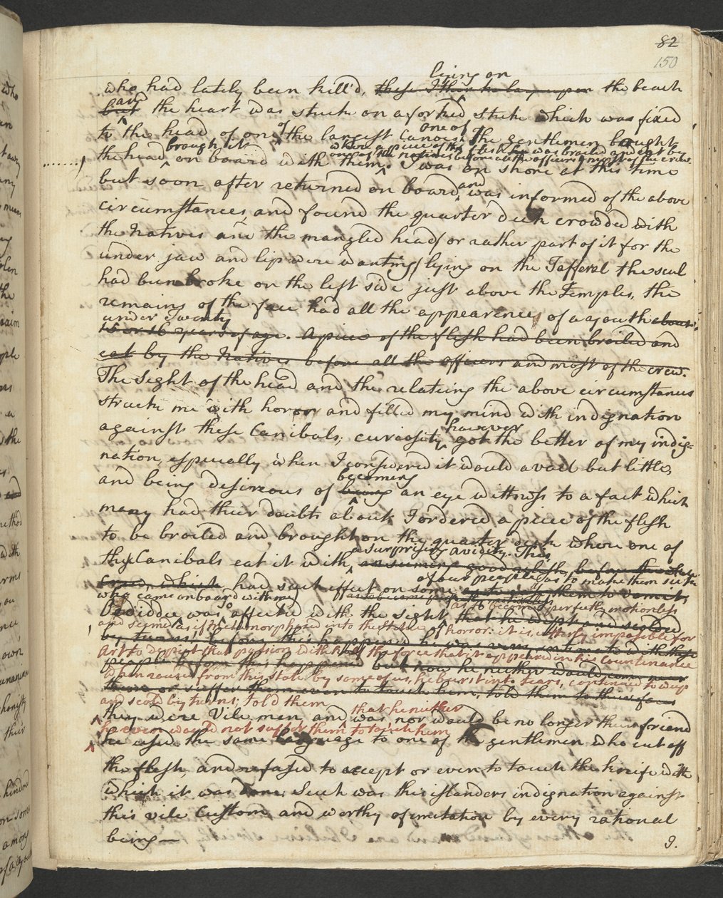 Lisää MS 27888 f.150r Captain Cookin päiväkirja tekijältä James Cook
