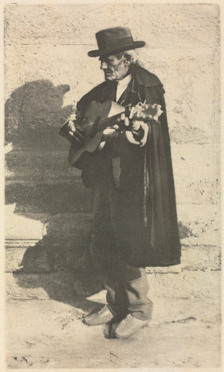 Kameratyö: Sokea muusikko - Granada, 1914. tekijältä James Craig Annan