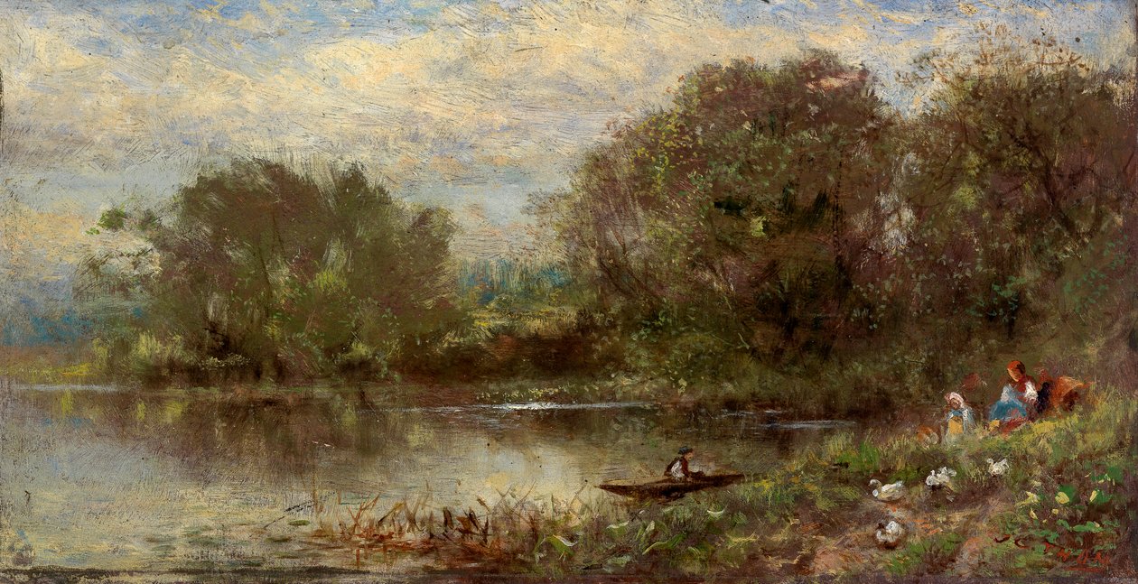 Maisema nimeltä Acorn, 1800-luku. tekijältä James Crawford Thom