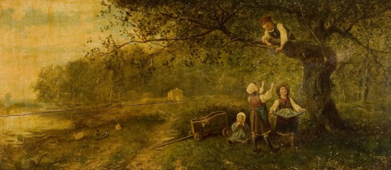 Omenoiden poiminta, 1800-luvun loppu tekijältä James Crawford Thom