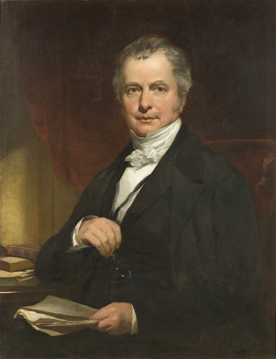 Thomas Garrardin muotokuva, n. 1845 (öljy kankaalle) tekijältä James Curnock
