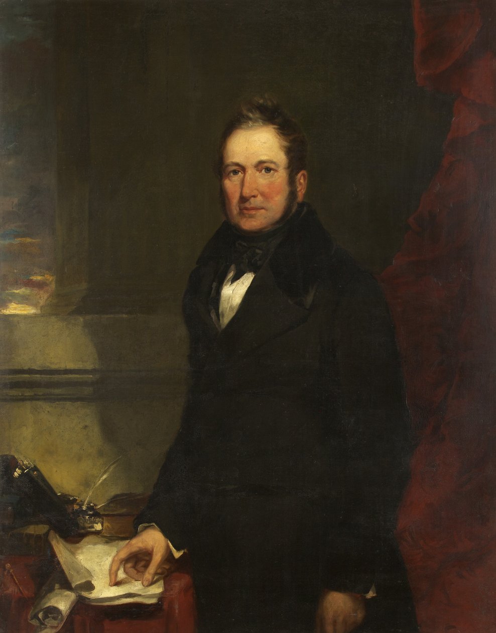 Muotokuva William Fripp Esq., D.L., J.P. (öljy kankaalle) tekijältä James Curnock
