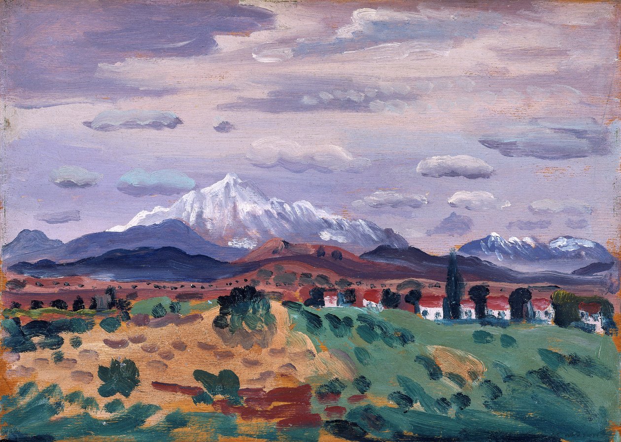 Canigou lumessa, 1908-1914 tekijältä James Dickson Innes
