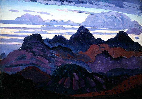 Deep Twilight (öljy paneelissa) tekijältä James Dickson Innes