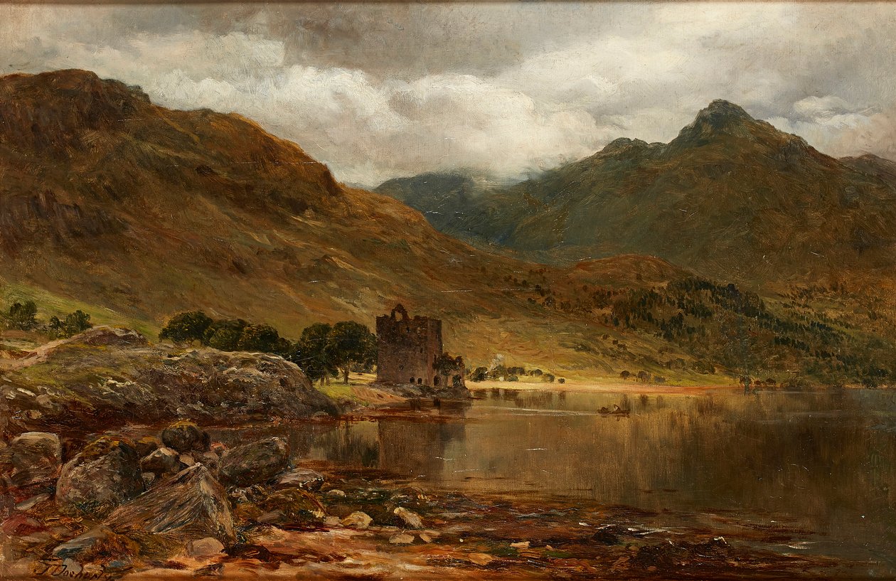 Carrick Castle, Loch Goil (öljy kankaalle) tekijältä James Docharty