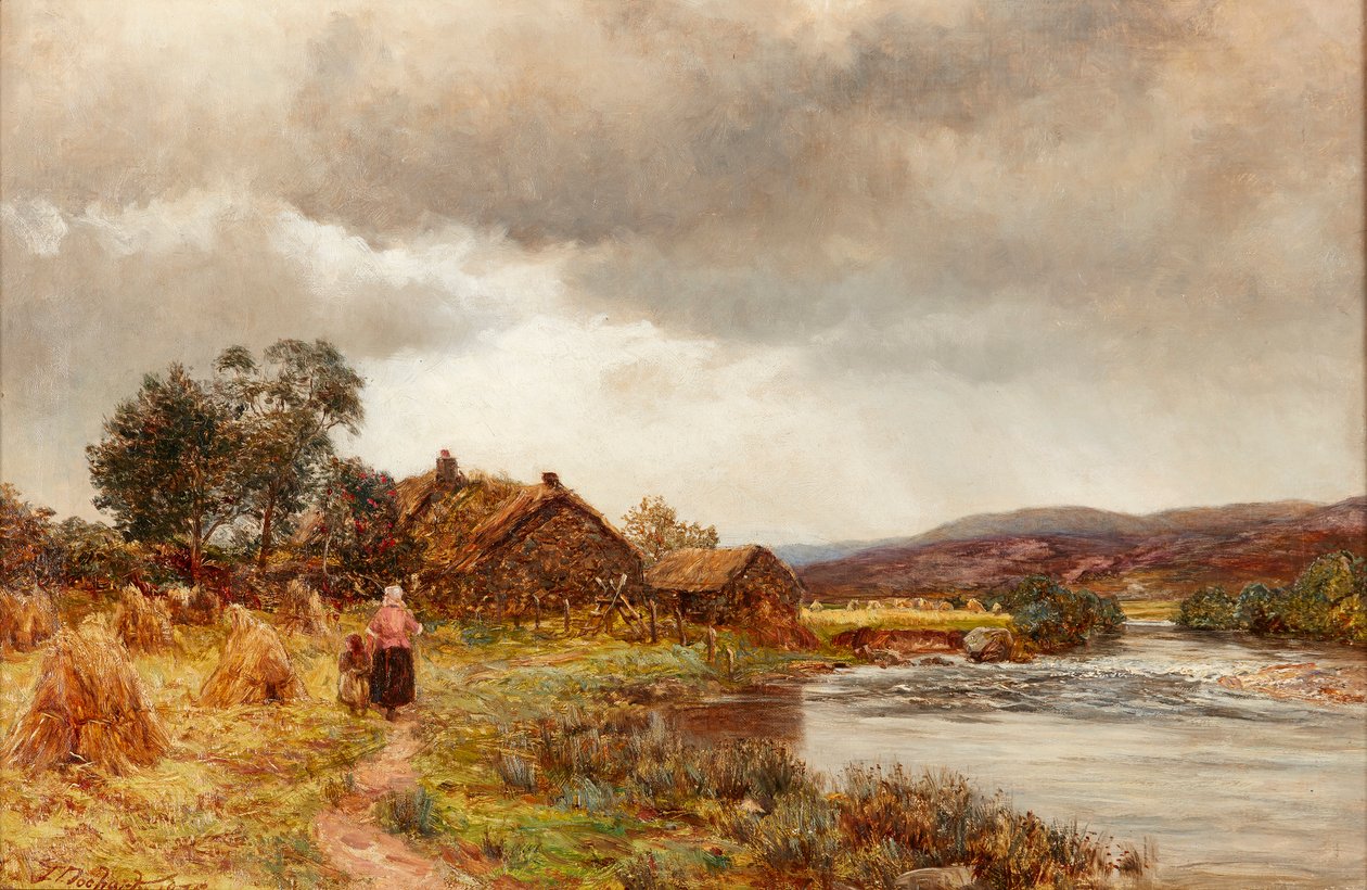 Home from the Fields (öljy kankaalle) tekijältä James Docharty