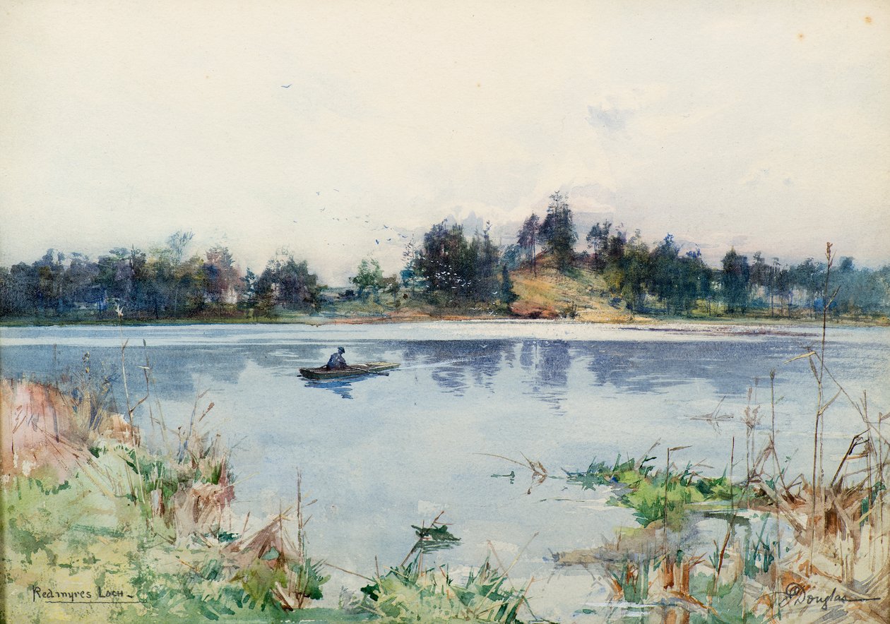 Redmyre Loch (akvarelli) tekijältä James Douglas